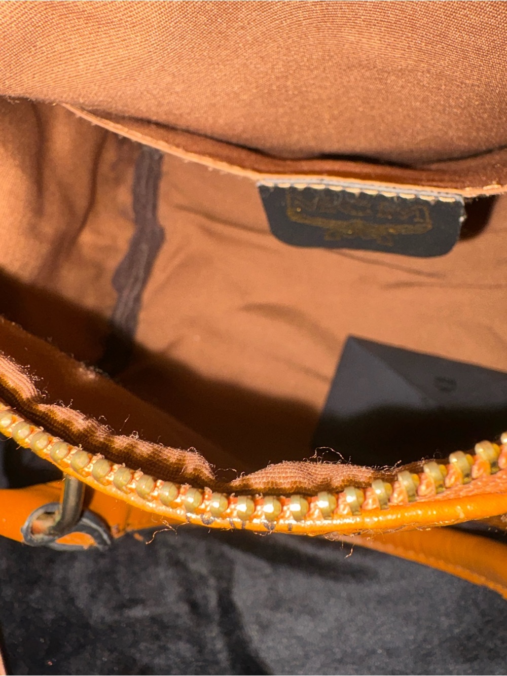 Visetos Studded Satchel in Cognac Brown - Picture 4 of 4